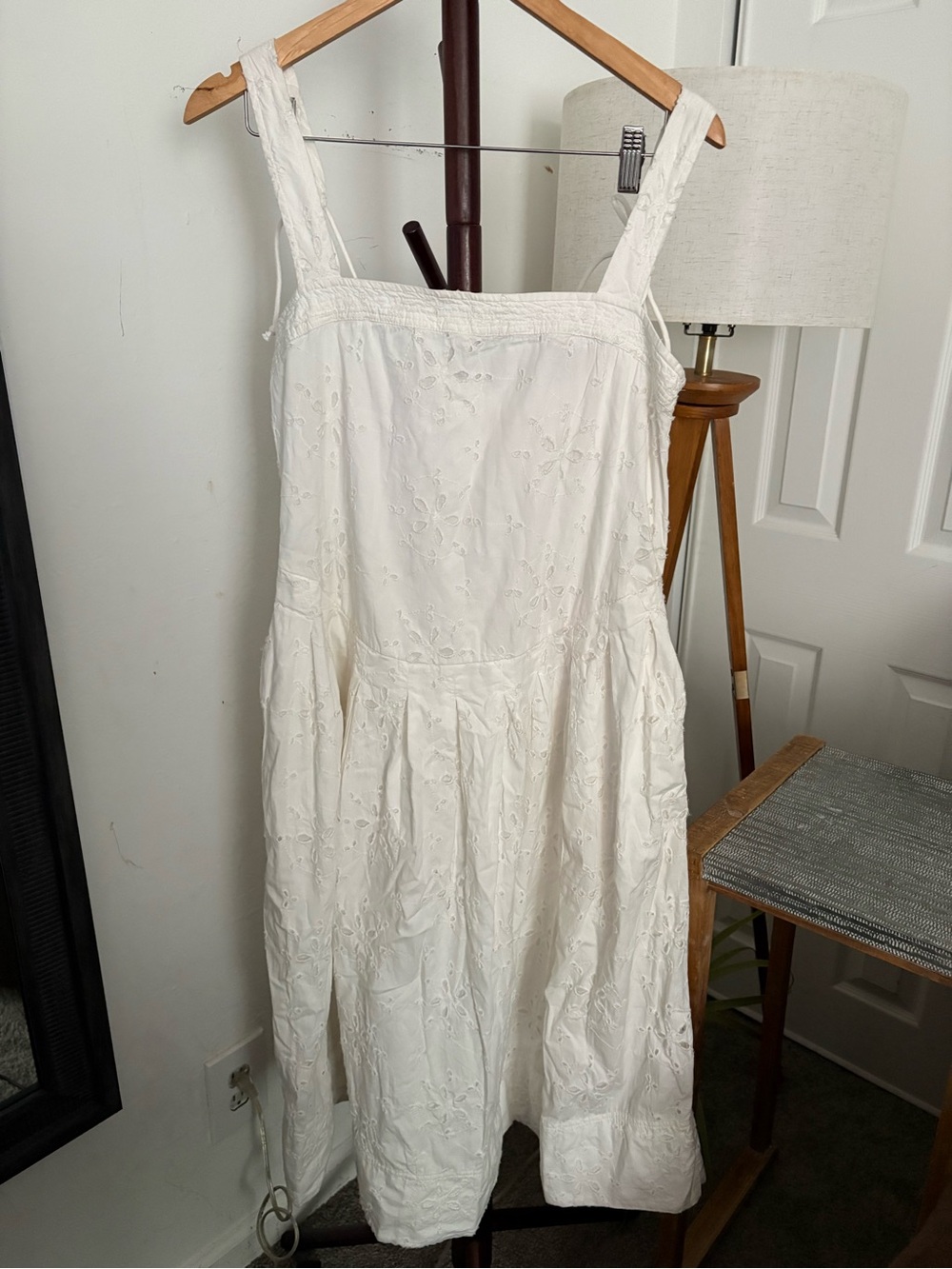 NWT FREE PEOPLE Primavera Eyelet Midi Dress | White MSRP $168 Size S - Picture 8 of 11